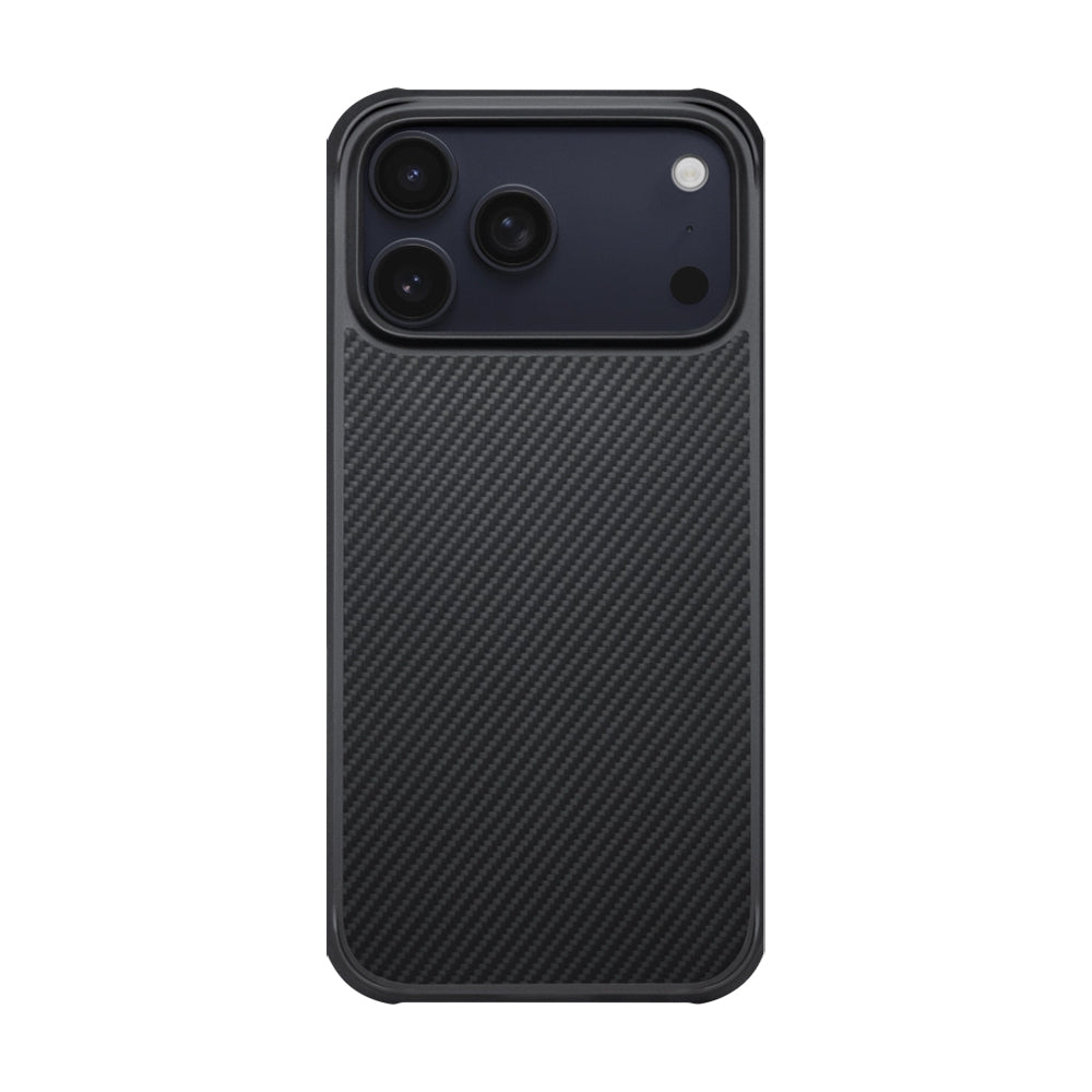 Pitaka Aramid Pro Guard Serisi iPhone 17 Pro Max M-safe Şarj Özellikli Black-Gray Kılıf Pitaka Aramid Pro Guard Serisi iPhone 17 Pro Max M-safe Şarj Özellikli Black-Gray Kılıf